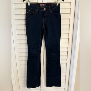 🇬🇧 Makers of True Originals Women's Dark Blue Indigo Skinny Boot Jeans Size 25
